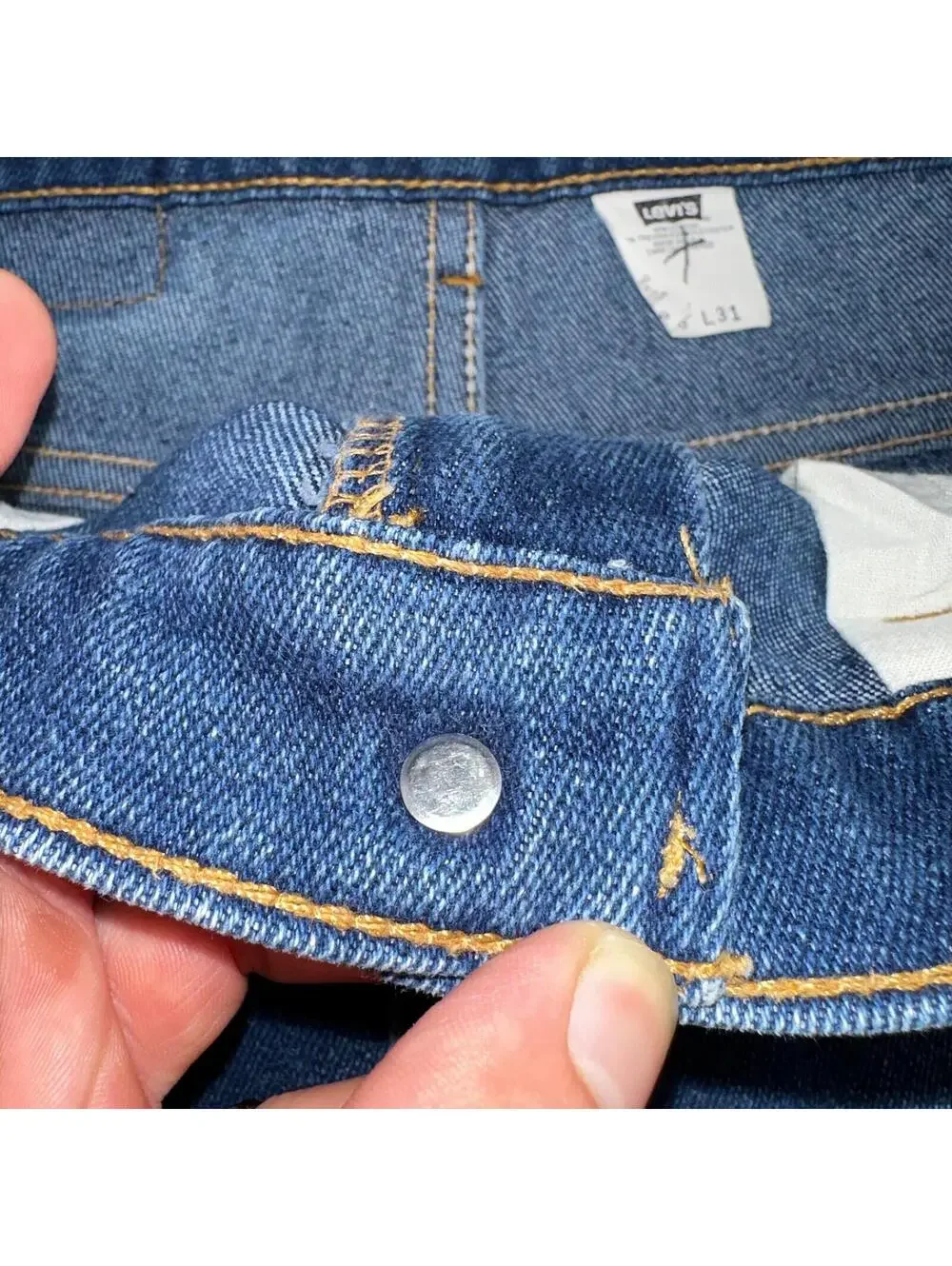 Levis 517 Vintage 90s USA Orange Tab Bootcut Flare Blue Jeans 38x31 Act 36x29